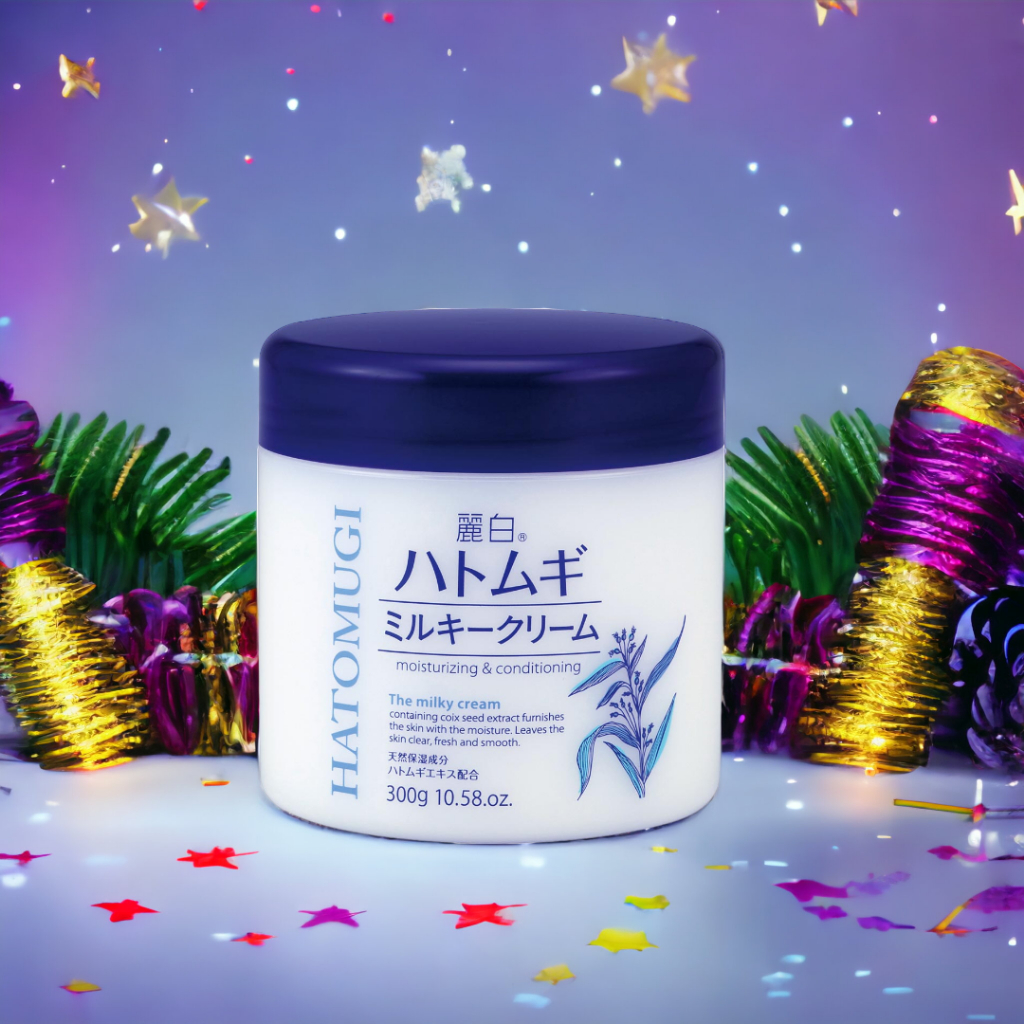 Kem Dưỡng Trắng Da Chiết Xuất Hạt Ý Dĩ Hatomugi Milky Cream (300g)