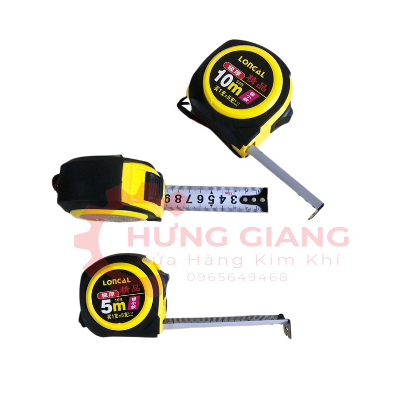 Thước Mét Bọc Cao Su Cao Cấp Chống Vỡ 5M 7M 10M Dùng Trong Công Trình