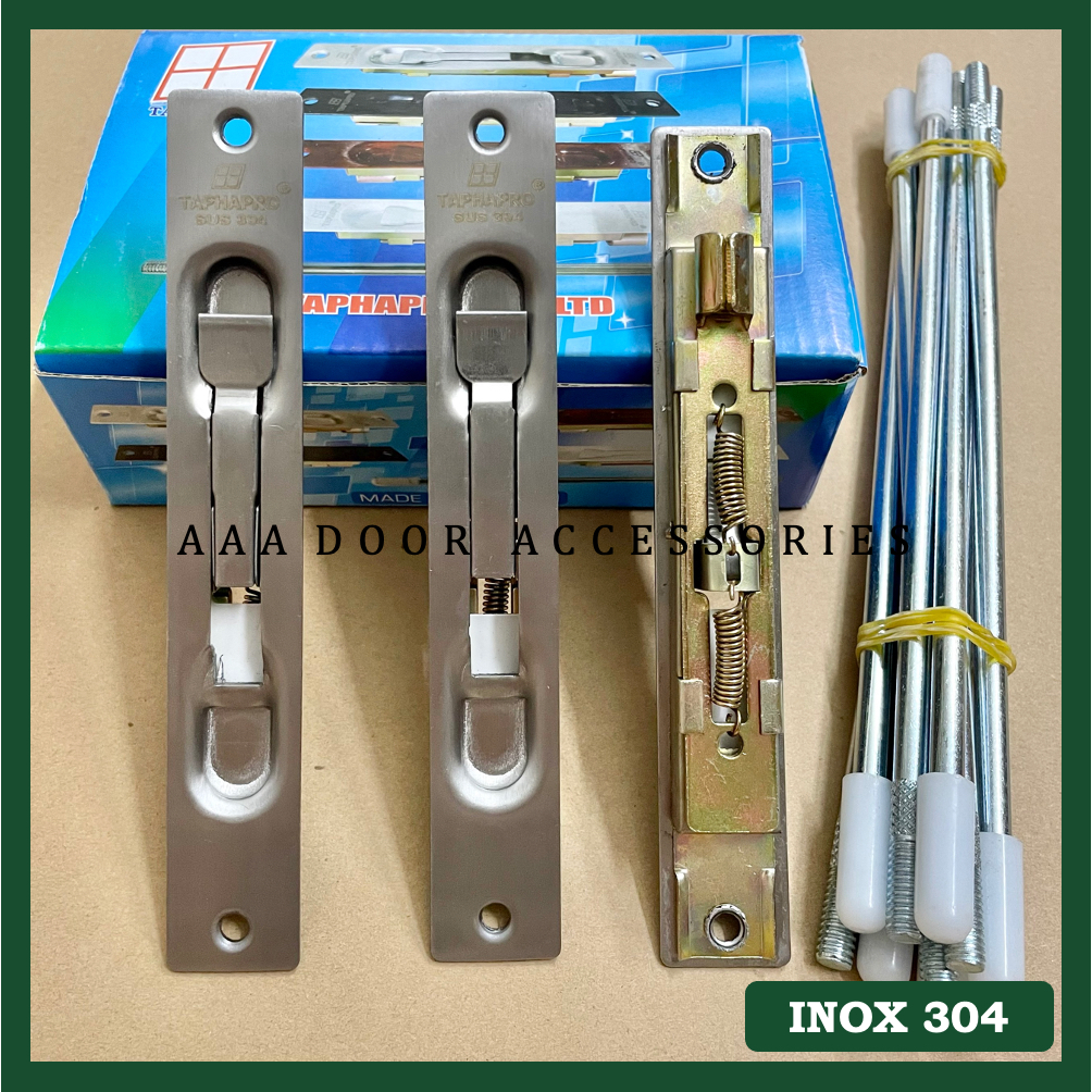 Chốt âm INOX dùng cho cửa đi sắt, nhôm, gỗ (Ty sắt 20cm/ 60cm) | Shopee ...