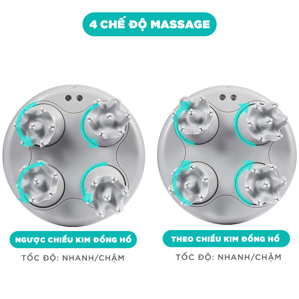 Ảnh Máy Massage Đầu Cổ Mặt Mini Đa Năng KINGTECH ST-701 - Chính Hãng - Xoa Bóp Đầu Giải Toả Căng Thẳng, Mệt Mỏi 2