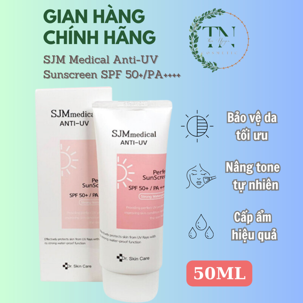 KEM CHỐNG NẮNG NÂNG TONE SJM MEDICAL ANTI UV PERFECT SUNSCREEN SPF50