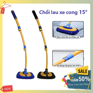 Chổi lau rửa xe ô tô chổi lau xe ô tô cán dài 3 mức gấp gọn