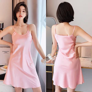 SX 946 - (Hàng loại 1) dưới 70kg- Váy ngủ lụa 2 dây mặc nhà Sexy gợi cảm KELLY WANG