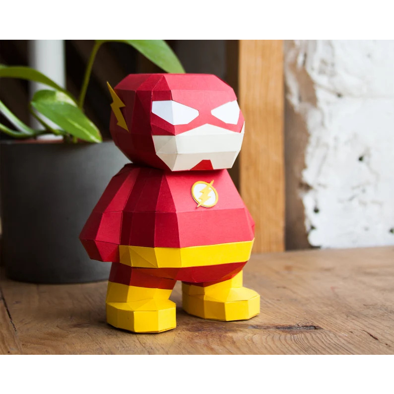 Mô Hình Siêu anh hùng The Flash | Papercraft DIY The Flash SuperHero ...