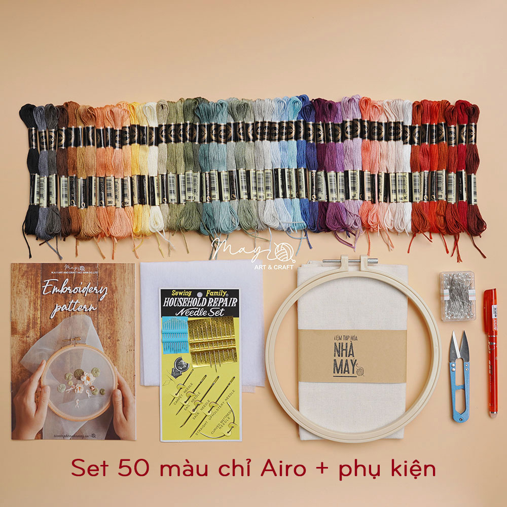 Set thêu - dụng cụ thêu cơ bản dành cho người mới bắt đầu Tiệm tạp hóa ...