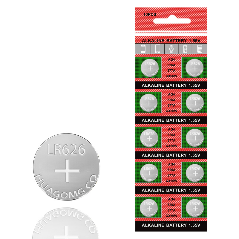 Vỉ pin 10 viên đồng hồ phổ thông AG4 LR626 377A