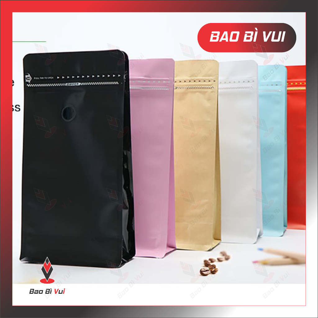 Túi zip 8 cạnh đáy vuông