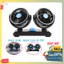 Quạt ô tô mini 10W gió mạnh xoay 360 cổng usb dùng quạt oto 12v/24v
