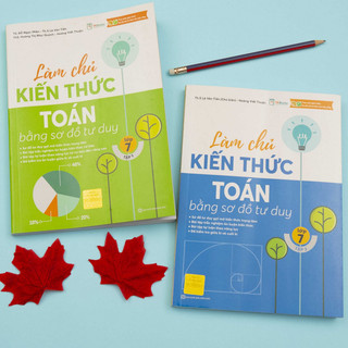 Sách - Làm chủ kiến thức Toán bằng sơ đồ tư duy Lớp 7 (Tập 1+Tập 2)