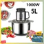 Máy xay thịt RAF1000W cối inox 5l lưỡi dao 6 cánh xay mọi thực phẩm