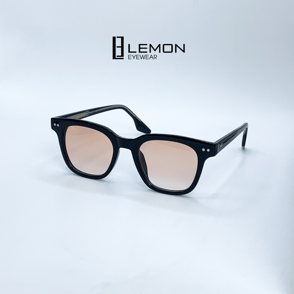 Gọng Kính Râm, Kính Mát Thời Trang LemonEyewear Dáng Vuông Cốt Kim Loại Xịn LE6025