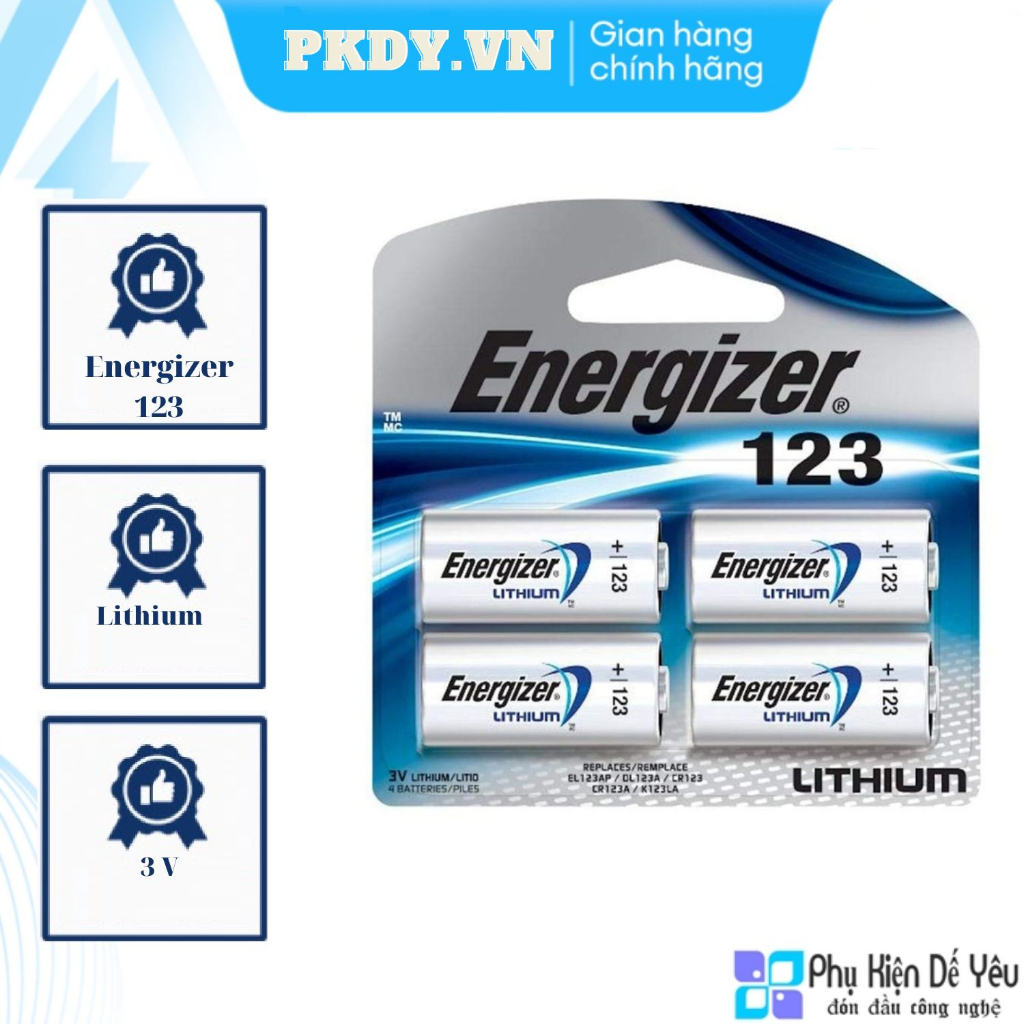 Pin Energizer 123 (Phân phối chính hãng) | Shopee Việt Nam