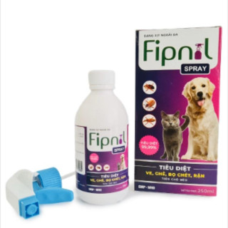 VB Pharma thuốc xịt  Fipnil spray trị bọ chét ve ghẻ chấy rận trên chó mèo chai 100ml và 250ml