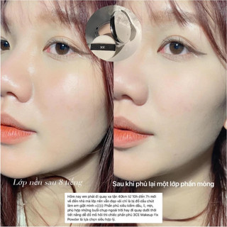 Phấn phủ 3CE Makeup Fix Powder kiếm dầu lì mịn giữ tone đến 4h Fair Clear Light - Bebeau