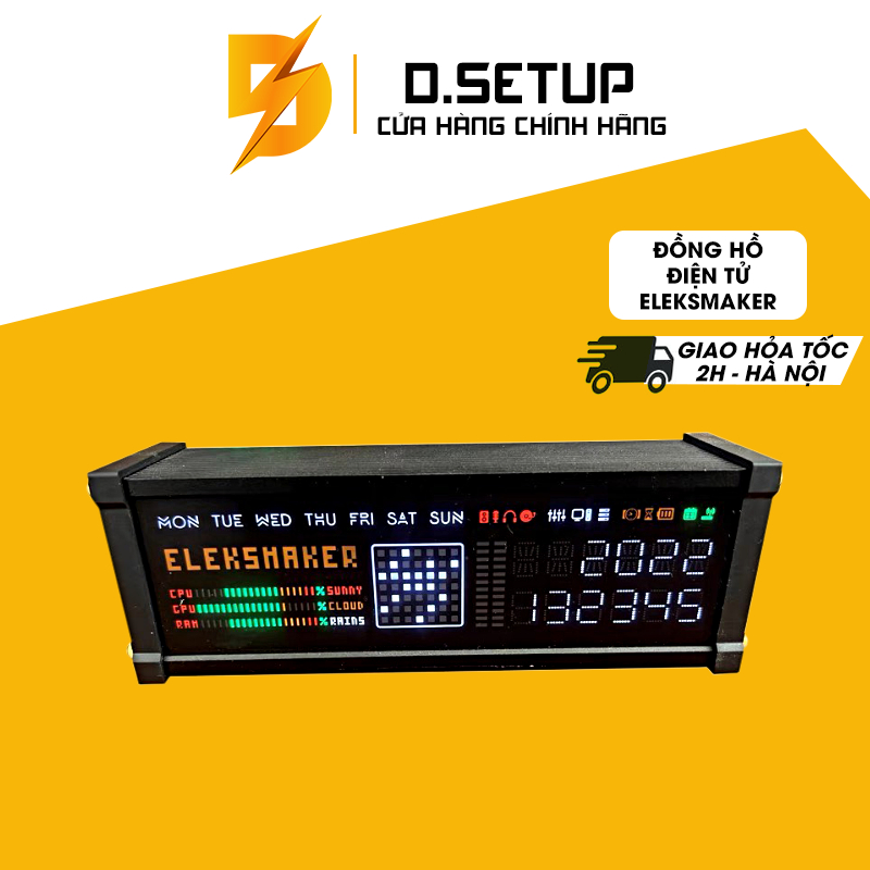 Đồng hồ điện tử dạng ống Eleksmaker - Đồng hồ ống điện tử cổ điển ...