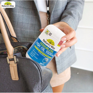 Viên uống Nature's Way Odourless Fish Oil 1000mg hỗ trợ tim mạch trí não (80 viên/200 viên)