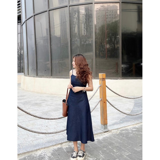 Calia dress - đầm dây denim thiết kế Ma Vie