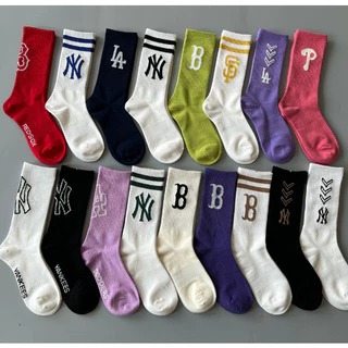 Vớ Tất YANKEES NY cao cổ Nam Nữ phong cách thể thao, trẻ trung, năng động.