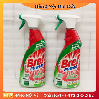 [Hàng nội địa Đức] Chai Xịt Tẩy Dầu Mỡ Nhà Bếp Bref Power Dung Tích 750ml Dùng Được Cho Máy Hút Mùi, Lò Nướng