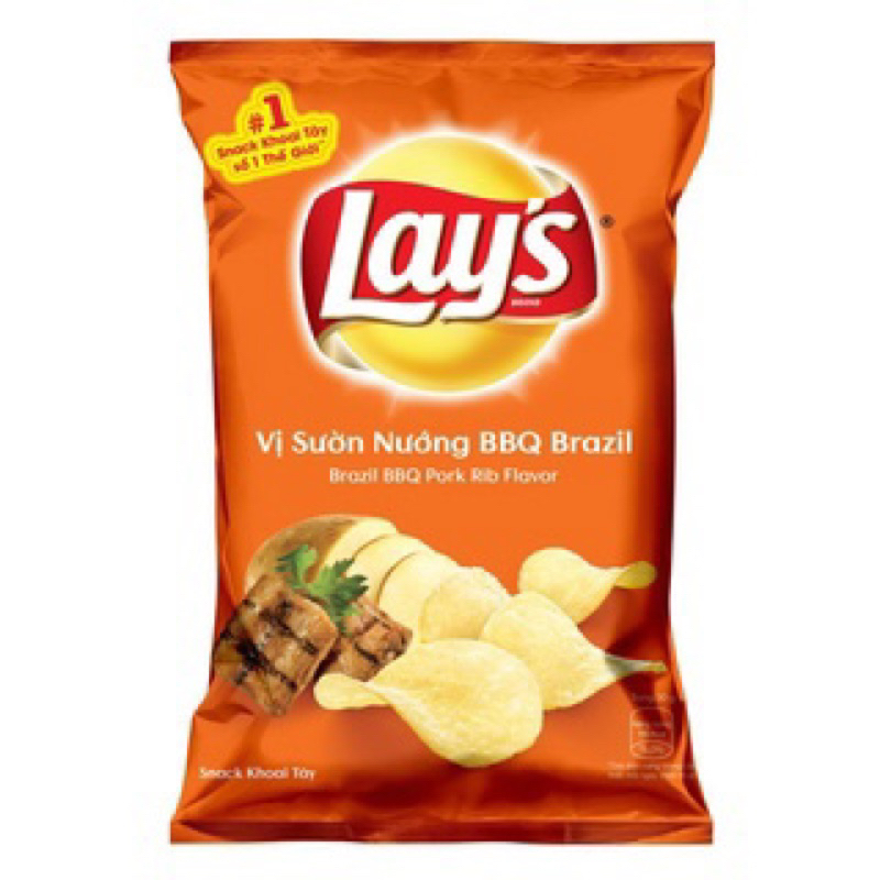 Bim bim Lay's vị sườn nướng BBQ 63g ( bịch 10 gói ) | Shopee Việt Nam