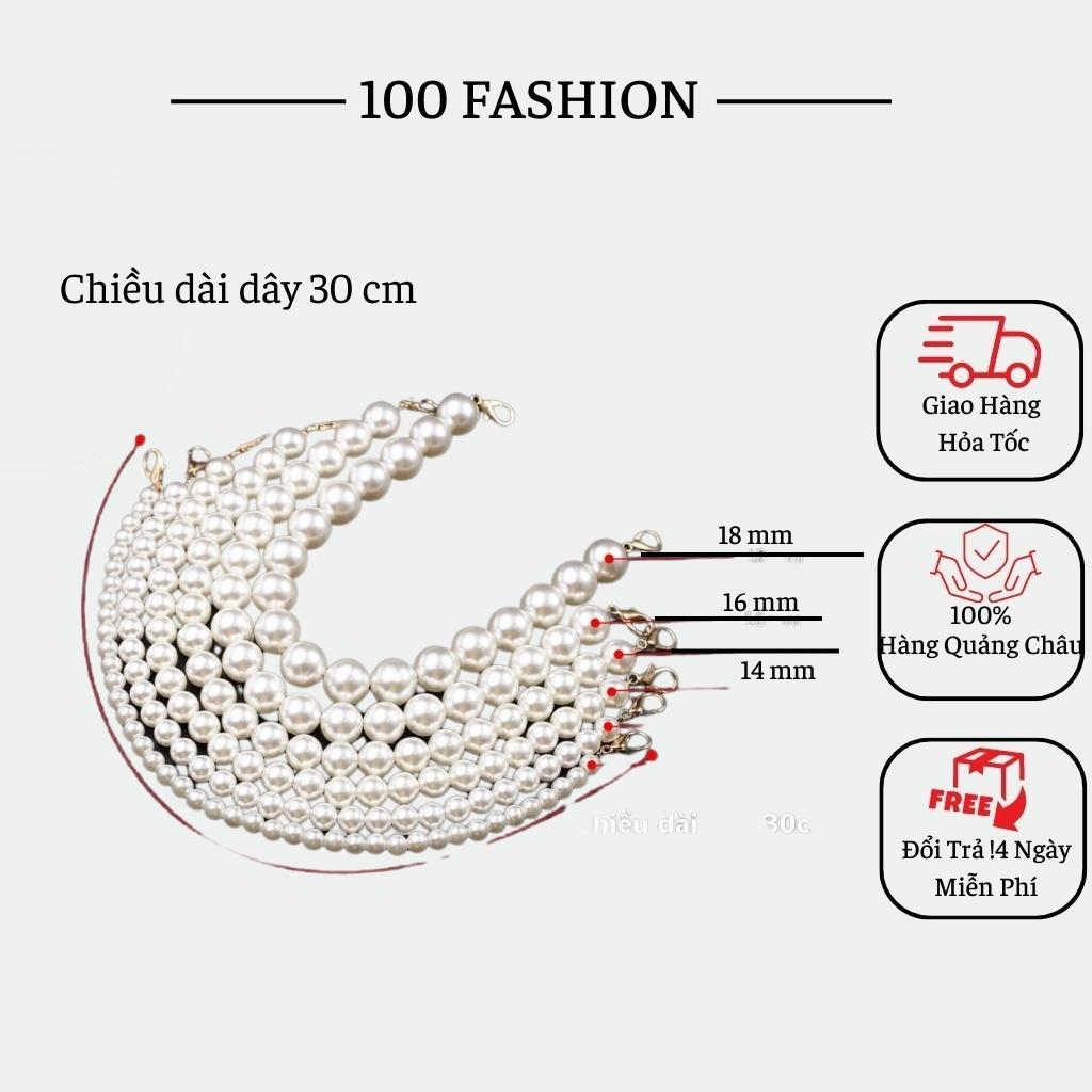 Dây Đeo Túi Xách Đính Ngọc Phụ Kiện Đeo Kèm Túi Xách Đẹp [Cam Kết Túi Nhập Quảng Châu] HARA Túi Xách