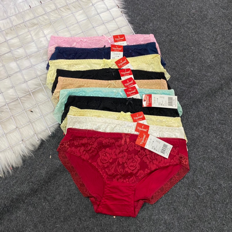 Combo 10 quần cotton lạnh phối ren cao cấp siêu bền