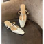 Giày sục nữ 3 phân đế vuông tiện lợi Annmodels chất liệu xi mờ kiểu dáng Mary Jane thời trang phong cách _SUC3004QNXM