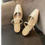 Giày sục nữ 3 phân đế vuông tiện lợi Annmodels chất liệu xi mờ kiểu dáng Mary Jane thời trang phong cách _SUC3004QNXM