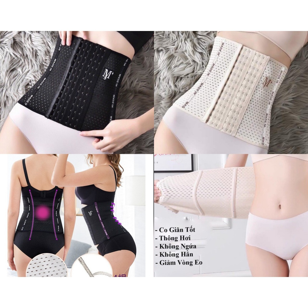 [HÀNG TẶNG KHÔNG BÁN]  Đai nịt bụng giảm mỡ 6 nấc cài giúp giảm mỡ bụng tạo vóc dáng săn chắc