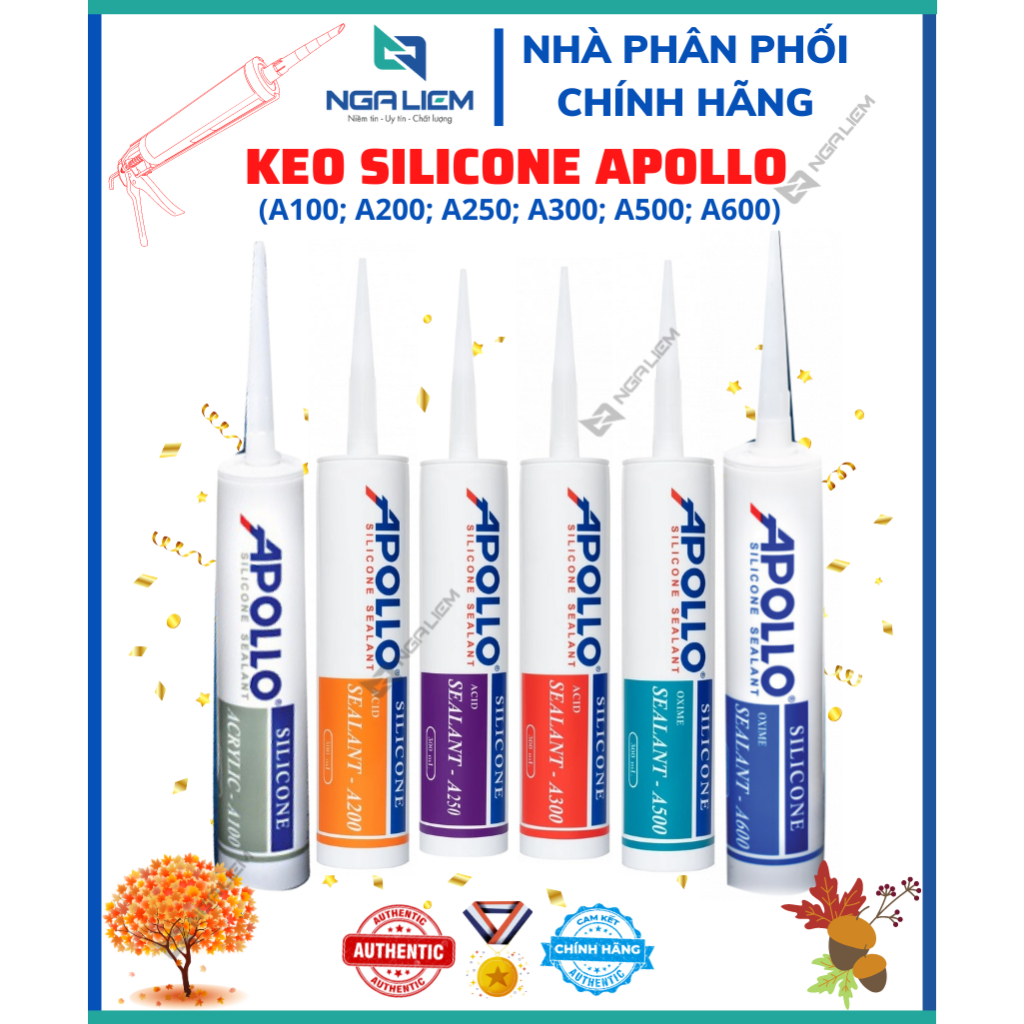 Keo Silicon Apollo A100C, A200, A250, A300, A500, A600, Foam Vòi, Foam