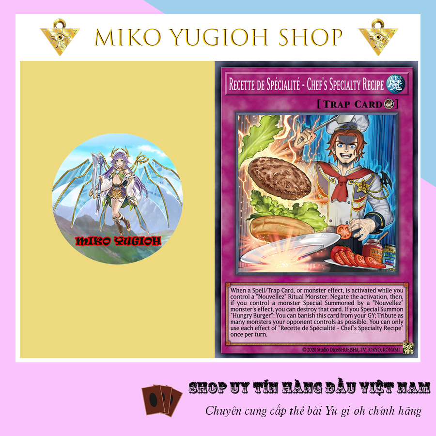 [ Miko Yugioh ] Thẻ Bài Yugioh Chính Hãng Tiếng Nhật Recette de