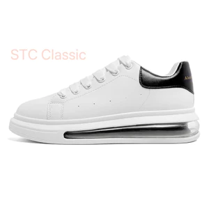 Giày Thể Thao Sneaker Màu Trắng Cho Nam Êm Ái Tôn Dáng, Tăng Chiều Cao Chuẩn Phong Cách Hàn Quốc