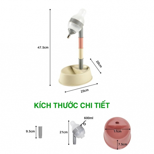 Bình nước tự động kết hợp bát ăn có khấc Purmi nhập khẩu Hàn Quốc