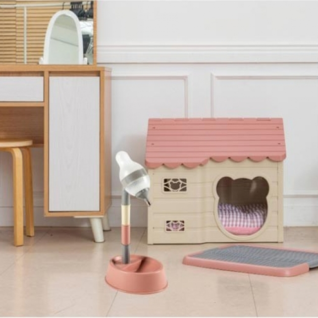Bình nước tự động kết hợp bát ăn có khấc Purmi nhập khẩu Hàn Quốc