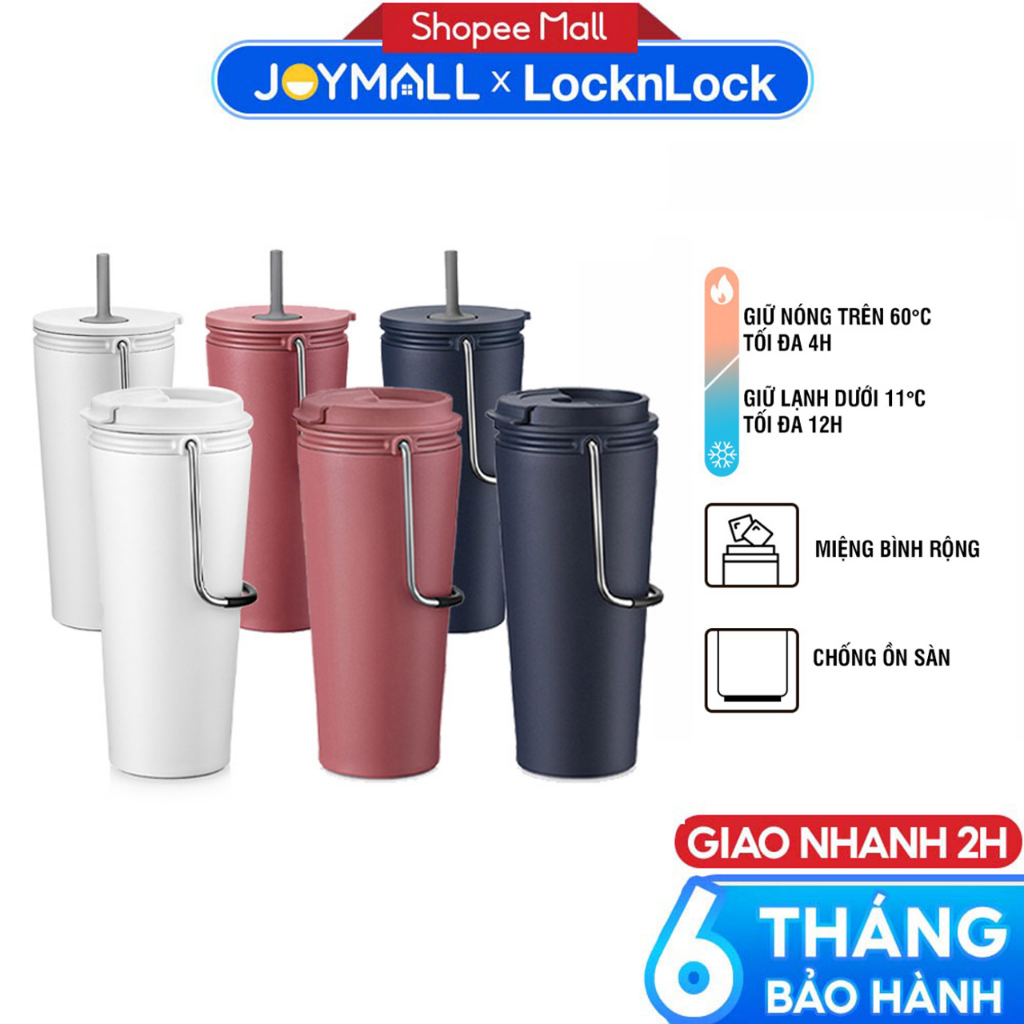 Ảnh Ly giữ nhiệt LocknLock Bucket Tumbler LHC4268 LHC4269 540ml- Hàng chính hãng, thép không gỉ- JoyMall 1