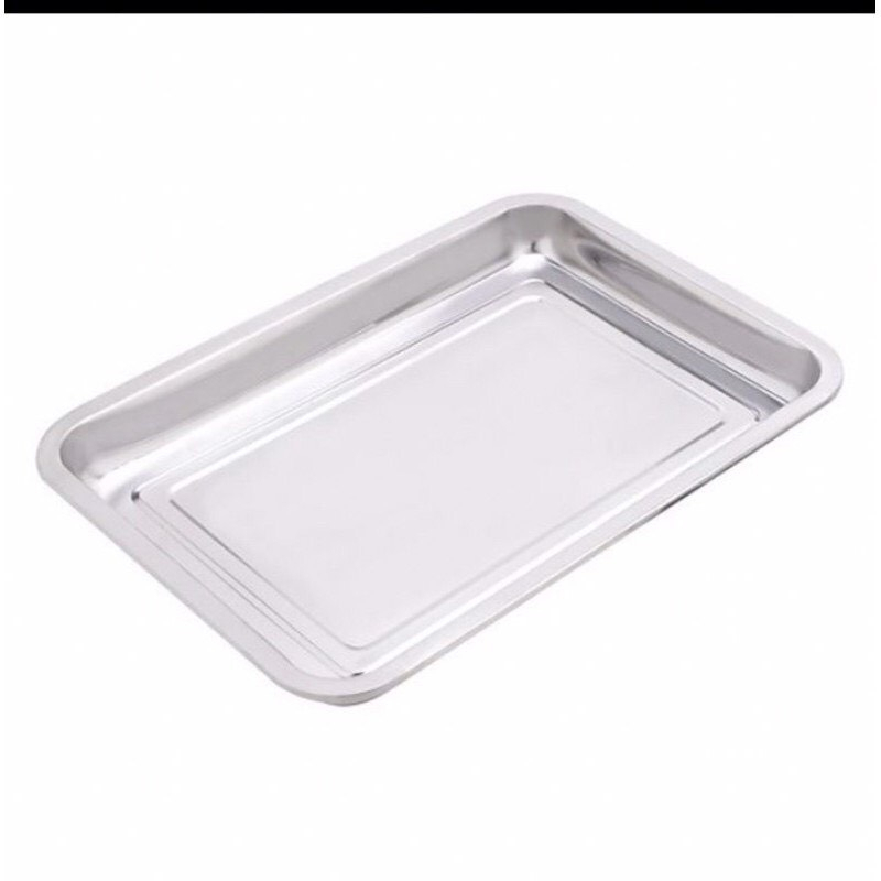 Khay inox  22 X 32 X 5cm- khay úp ly inox  cao cấp có lỗ thoát nước