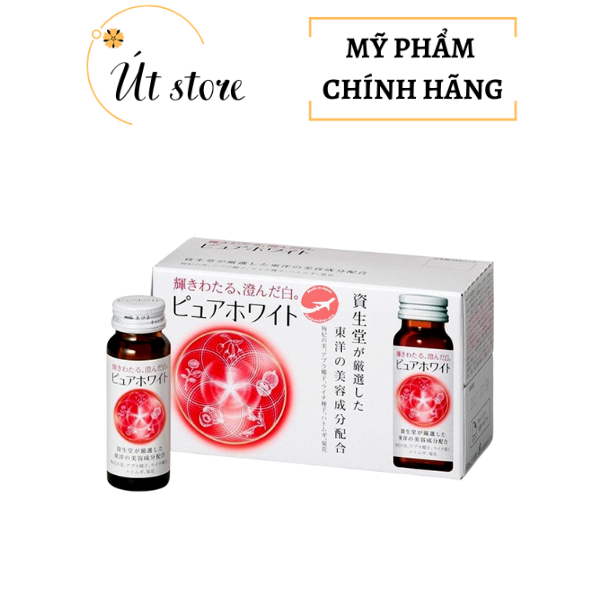 Nước Uống Đẹp Da Collagen Shiseido Pure White Nhật Bản Hỗ Trợ Trắng Da Tự Nhiên (10 Lọ X 50ml)