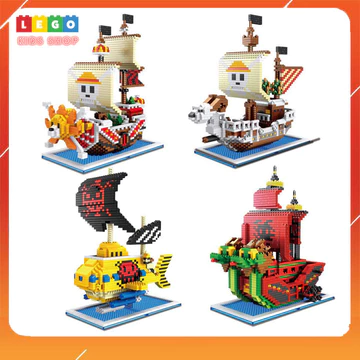 Lego One Piece Đa Dạng Mẫu Mã, Mô Hình Lego Lắp Ráp Tàu One Piece 3D Rèn Trí Tuệ Tặng Kèm Lego Size Mini