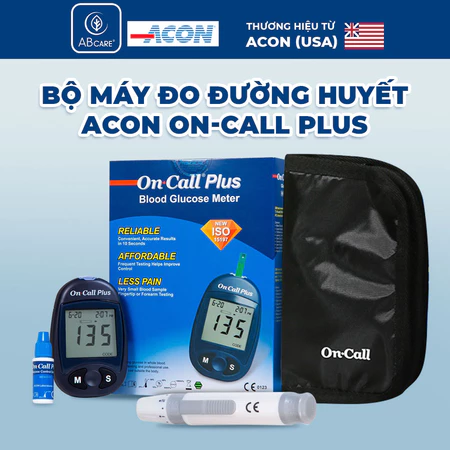 Máy Đo Đường Huyết Acon On-Call Plus Đo Nhanh 10 Giây Bảo Hành Trọn Đời