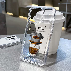 Ốp Điện Thoại lưng cứng Pha cà phê Cho iPhone 7Plus 8Plus XR 11 12 13 14 Pro MAX 6 6S 14 Plus X XS MAX SE 2020 sd1105