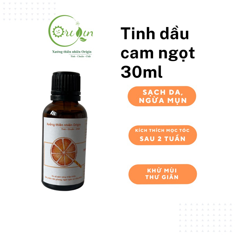 Tinh dầu cam ngọt tự nhiên nguyên chất Origin 30ml - Xông thơm, massage, thư giãn