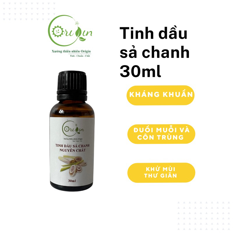Tinh dầu sả chanh đuổi muỗi thiên nhiên Origin 100% nguyên chất - 30ml