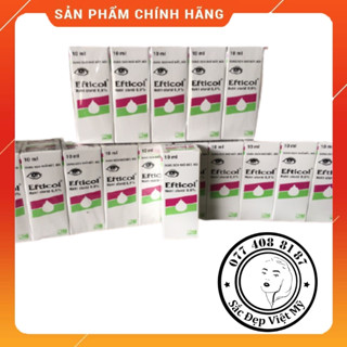 Thuốc nhỏ mắt efticol có tác dụng chống vi khuẩn hay chỉ đơn thuần là sát trùng nhẹ?
