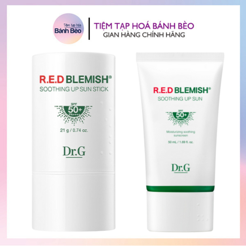 Kem Chống Nắng an toàn, phổ rộng Cho Da mụn Nhạy Cảm Dr.G drg Red R.E.D  Blemish Soothing Up Sun 10ml / 20ml / 50ml