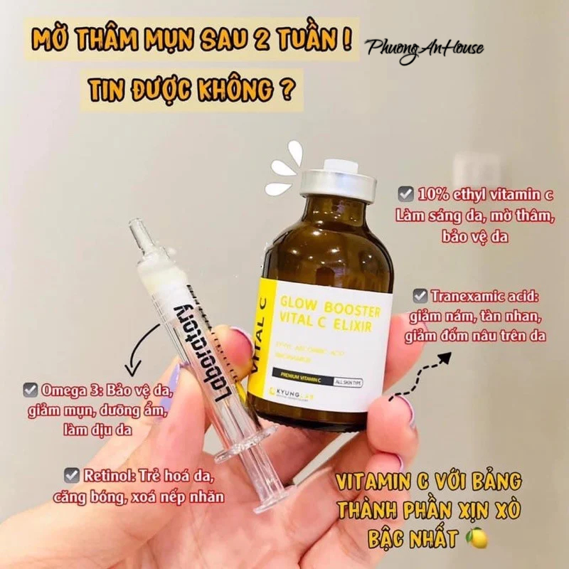 Tinh chất dưỡng da Kyung Lab Glow Booster Vital C Elixir 30ML - PHUONGANHOUSE