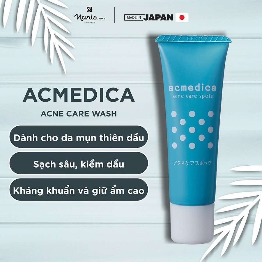 Ảnh Sữa rửa mặt Naris Acmedica Acne Care Wash tuýp 100g 1