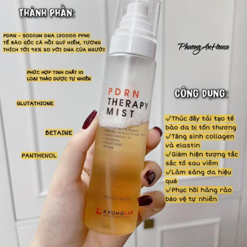Xịt khoáng Kyung Lab PDRN Thearpy Mist phục hồi da