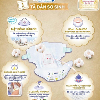 Bỉm MOONY DỊU NHẸ NATURAL Nội Địa Nhật dán/quần NB63/S58/M46/L38/L36/XL32