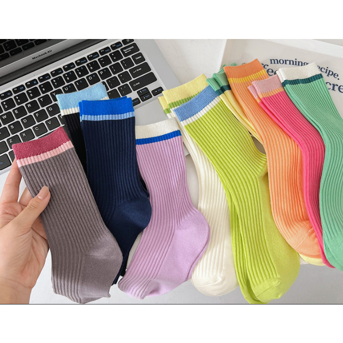 Vớ Tất cao cổ 10 màu phong cách dễ thương và xinh xắn