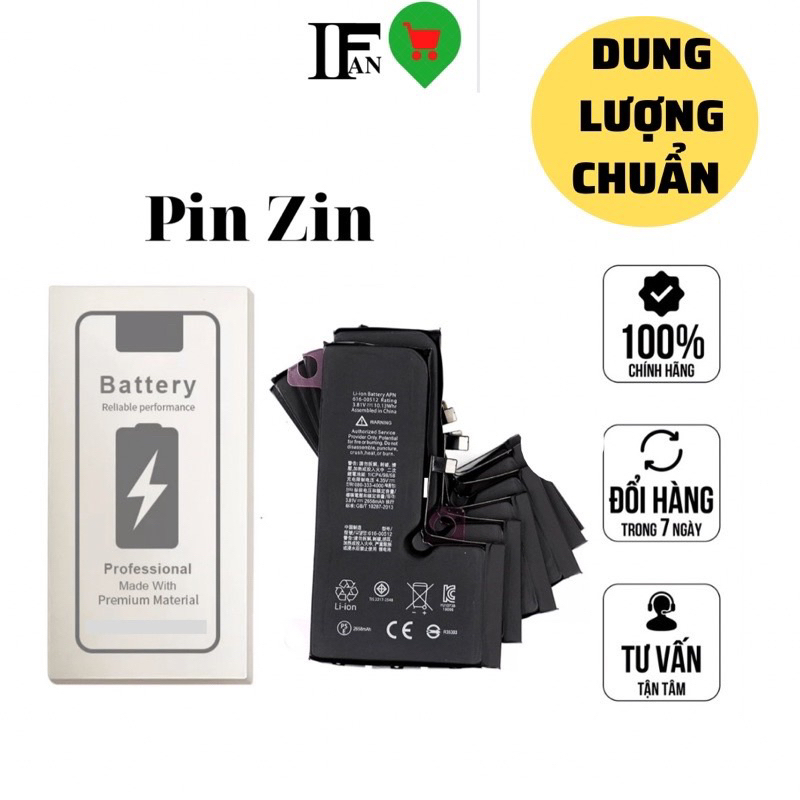 Pin Zin EU Các Dòng 5S Đến 12Promax Bảo Hành 06 Tháng | Shopee Việt Nam